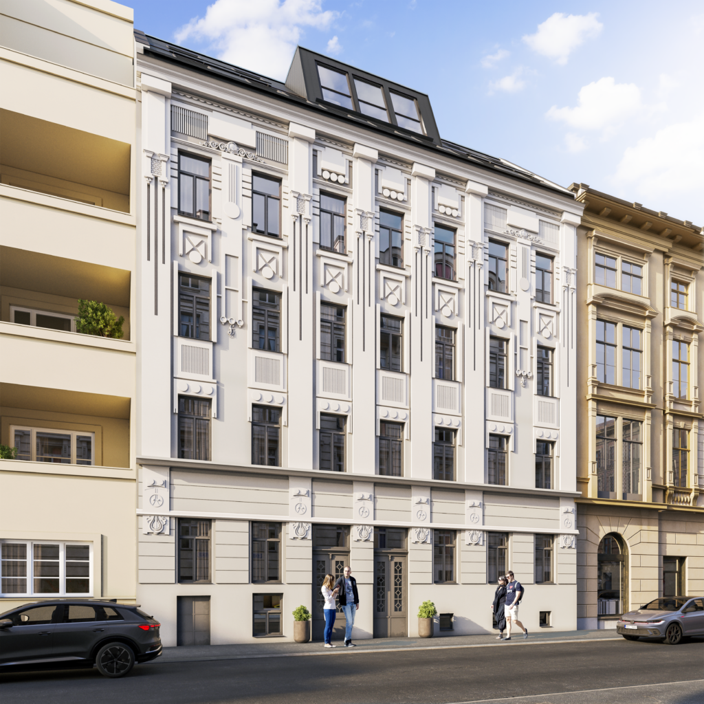 Mezzanine-Kapital für Ausbau Dachgeschoss Köhlergasse, Front